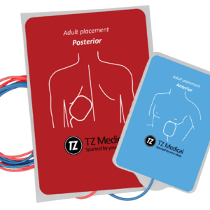 Electrode - Multifunction, Adult w/ Large Back Pad, Radiotransparent Element, Anderson T1 Connector, Leads In